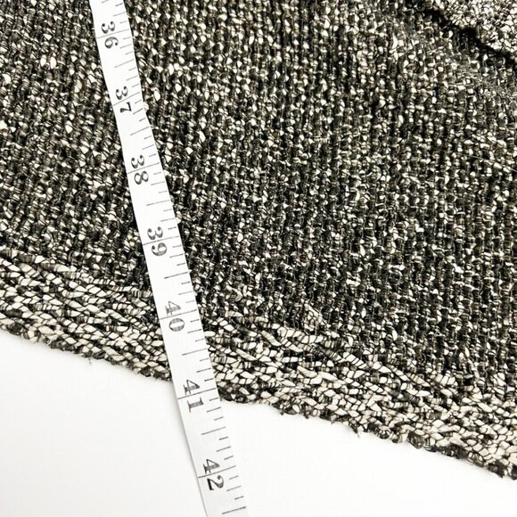 Alice + Olivia Sweater Vest Women's M Black Grey Marled Nessa Long Mixed Knit - Picture 12 of 15